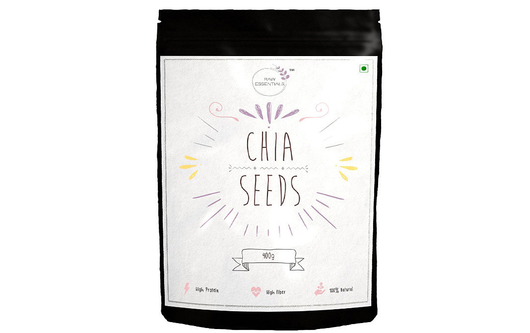 Raw Essentials Chia Seeds    Pack  400 grams